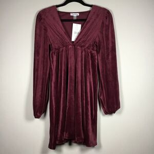 NWT babydoll style dress super soft stretchy puff sleeve witchy whimsygoth Sz XS